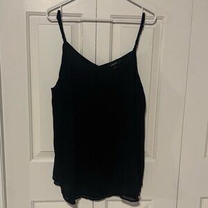 Torrid Black Georgette Swing Tank in Size 1